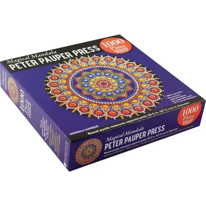 Magical Mandala 1000 Piece Round Jigsaw Puzzle Peter Pauper - for just $19.99! 