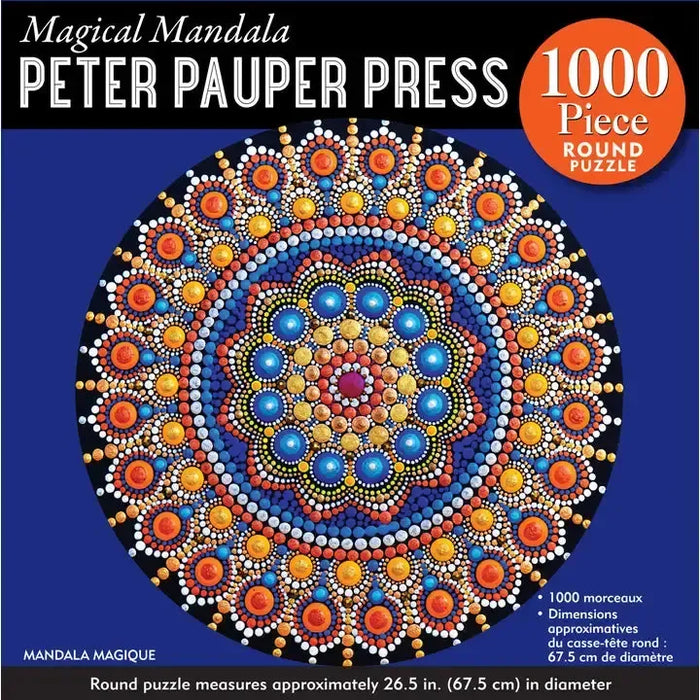 Magical Mandala 1000 Piece Round Jigsaw Puzzle Peter Pauper - for just $19.99! 