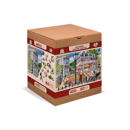 Main Street 400 Piece Wood Jigsaw Puzzle Wooden City - for just $24.99! 