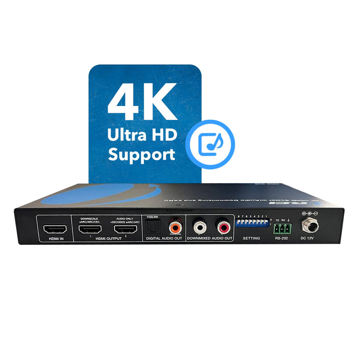 EARC Audio Extractor 4K@60Hz, Downmixing L/R HDMI Downscaler & 2.0 ARC Support, 18Gbps Bandwidth (HDA-939) - Premium  - Just $179.99! Shop now at Retro Gaming of Denver
