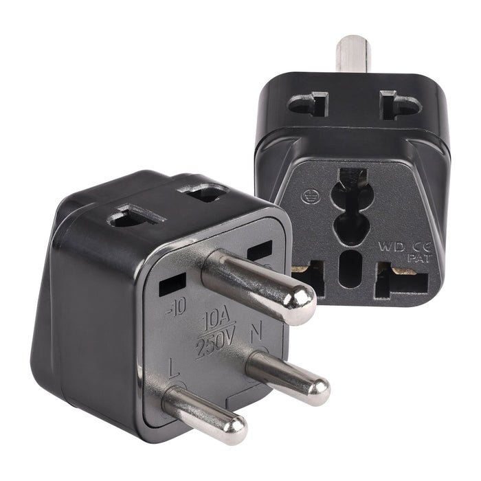 India, Nepal Travel Adapter - 2 in 1 - Type D - Compact Design (DB-10) - Just $5.90! Shop now at Retro Gaming of Denver