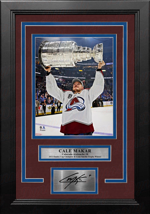 Cale Makar 2022 Stanley Cup Colorado Avalanche 8" x 10" Framed Hockey Photo with Engraved Autograph - for just $79.99! 