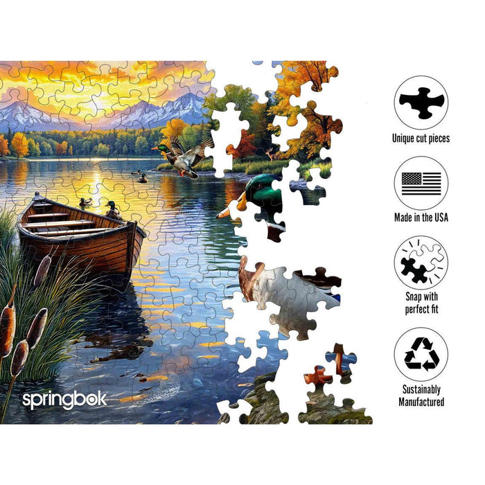Mallard Morning Glow 1000 Piece Jigsaw Puzzle Springbok - for just $19.99! 