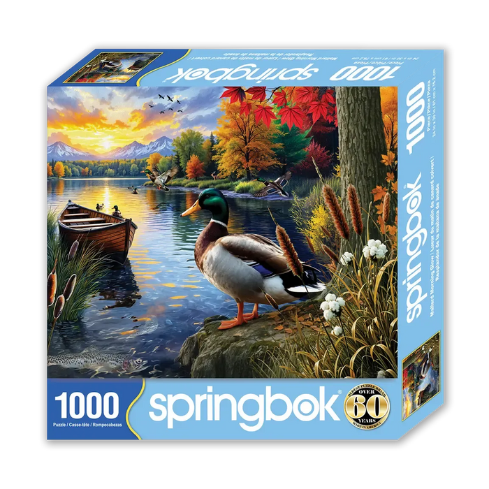 Mallard Morning Glow 1000 Piece Jigsaw Puzzle Springbok - for just $19.99! 