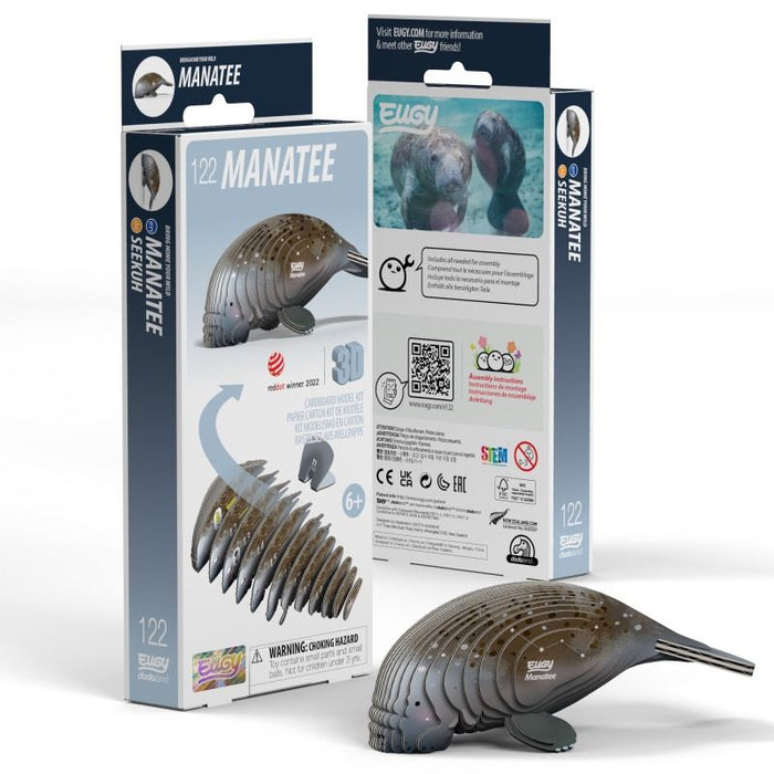 Manatee 3D Cardboard Model Kit Eugy - for just $11.99! 