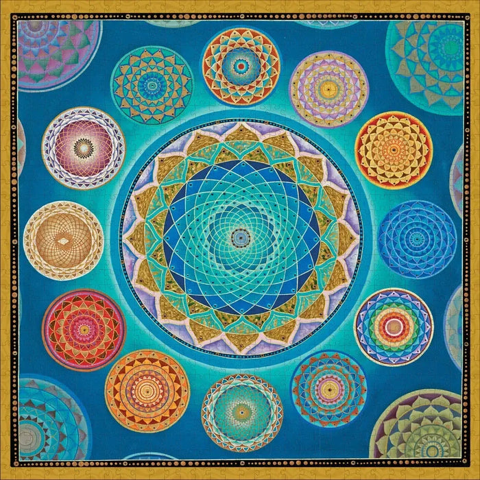 Mandala World by Paul Heussenstamm 1000 Piece Jigsaw Puzzle Pomegranate - for just $24.99! 