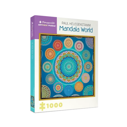 Mandala World by Paul Heussenstamm 1000 Piece Jigsaw Puzzle Pomegranate - for just $24.99! 