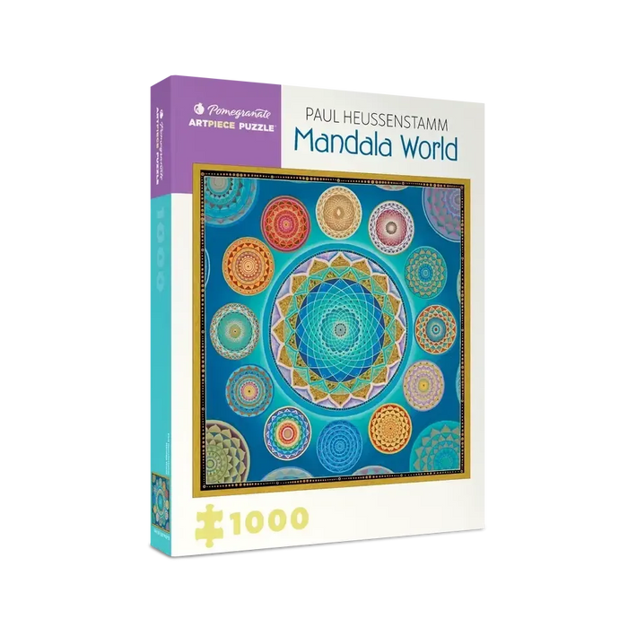 Mandala World by Paul Heussenstamm 1000 Piece Jigsaw Puzzle Pomegranate - for just $24.99! 