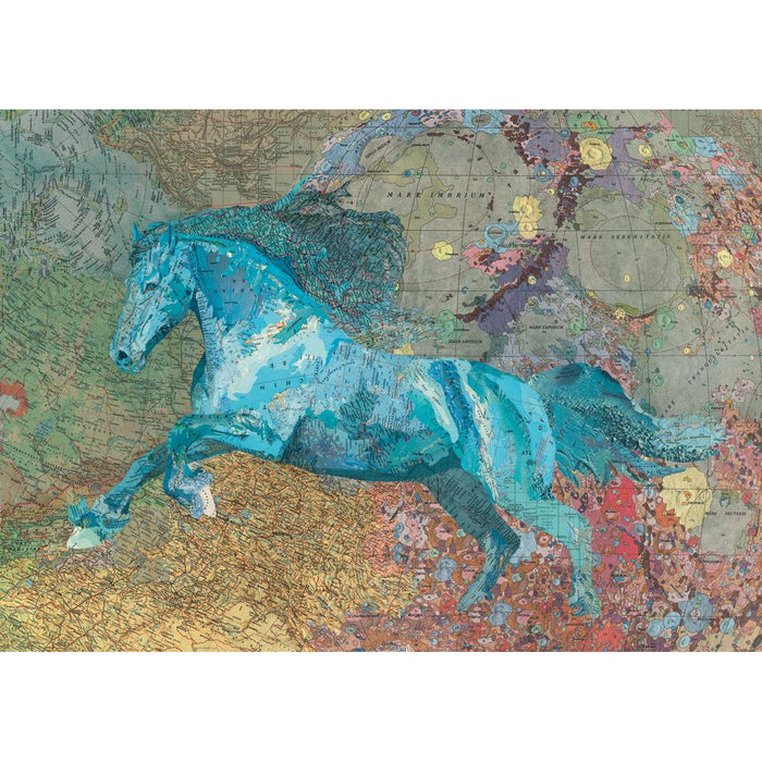 Map Horse Map Art 2000 Piece Jigsaw Puzzle Heye - for just $49.99! 