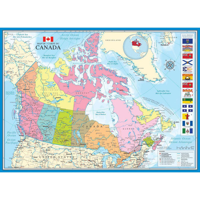 Map of Canada 1000 Piece Jigsaw Puzzle Eurographics - for just $21.99! 