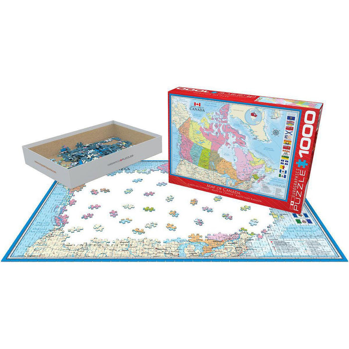 Map of Canada 1000 Piece Jigsaw Puzzle Eurographics - for just $21.99! 