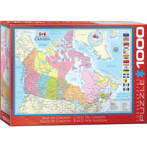 Map of Canada 1000 Piece Jigsaw Puzzle Eurographics - for just $21.99! 