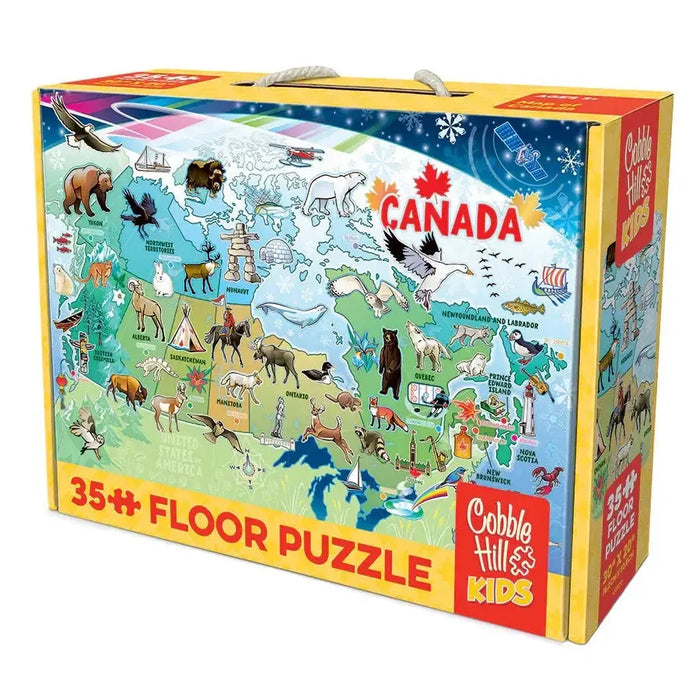 Map of Canada 35 Piece Floor Jigsaw Puzzle Cobble Hill - for just $19.99! 