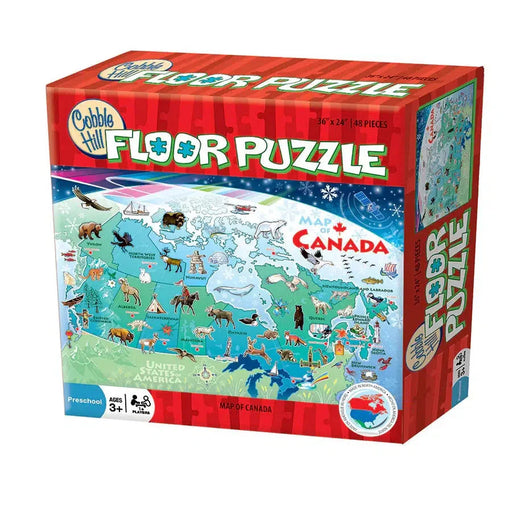 Map of Canada 48 Piece Floor Jigsaw Puzzle Cobble Hill - for just $19.99! 
