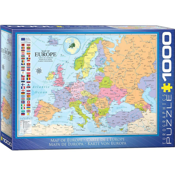Map of Europe 1000 Piece Jigsaw Puzzle Eurographics - for just $21.99! 