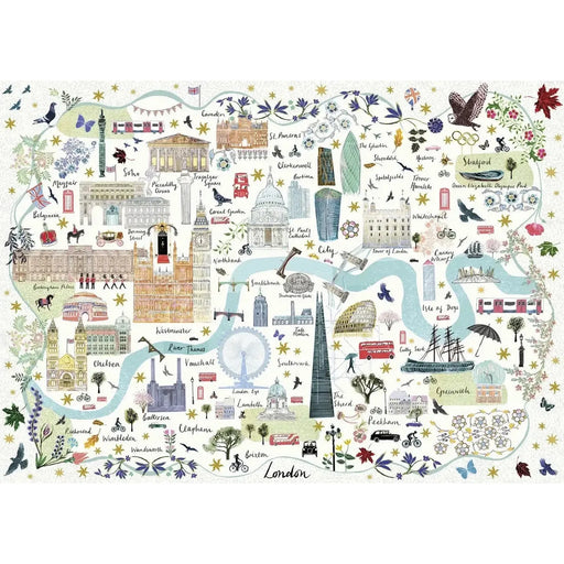 Map of London 1000 Piece Jigsaw Puzzle Gibsons - for just $24.99! 