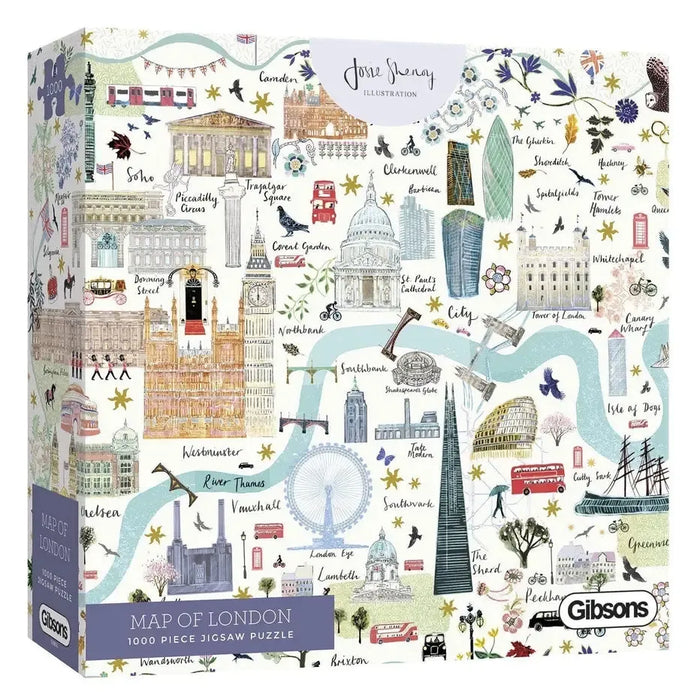 Map of London 1000 Piece Jigsaw Puzzle Gibsons - for just $24.99! 
