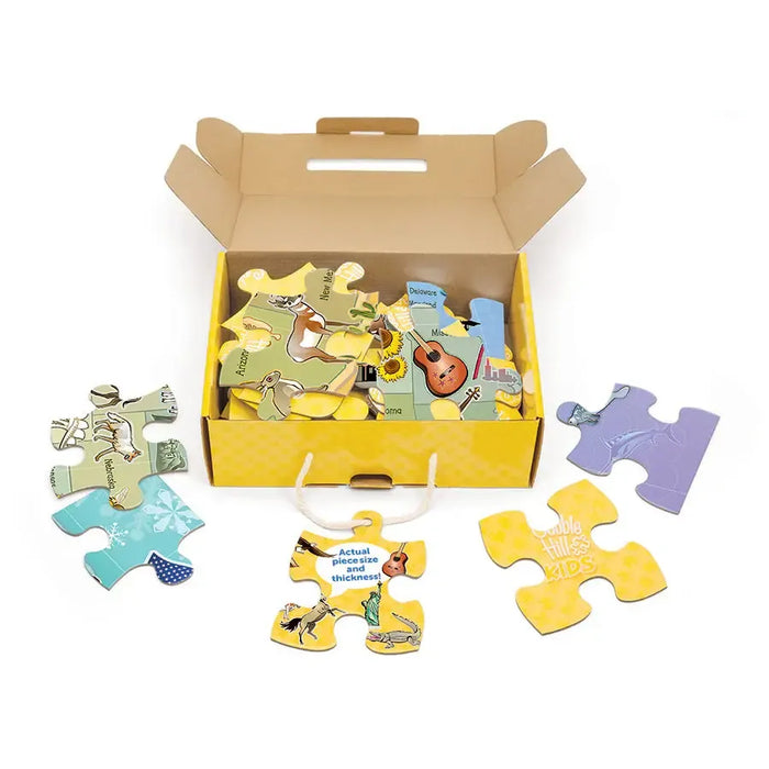 Map of the USA 35 Piece Floor Jigsaw Puzzle Cobble Hill - for just $19.99! 