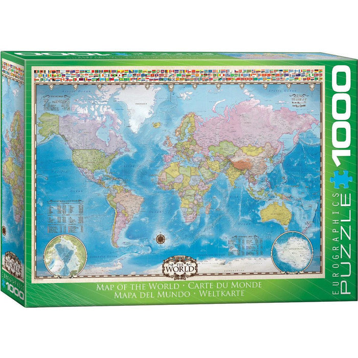 Map of the World 1000 Piece Jigsaw Puzzle Eurographics - for just $21.99! 