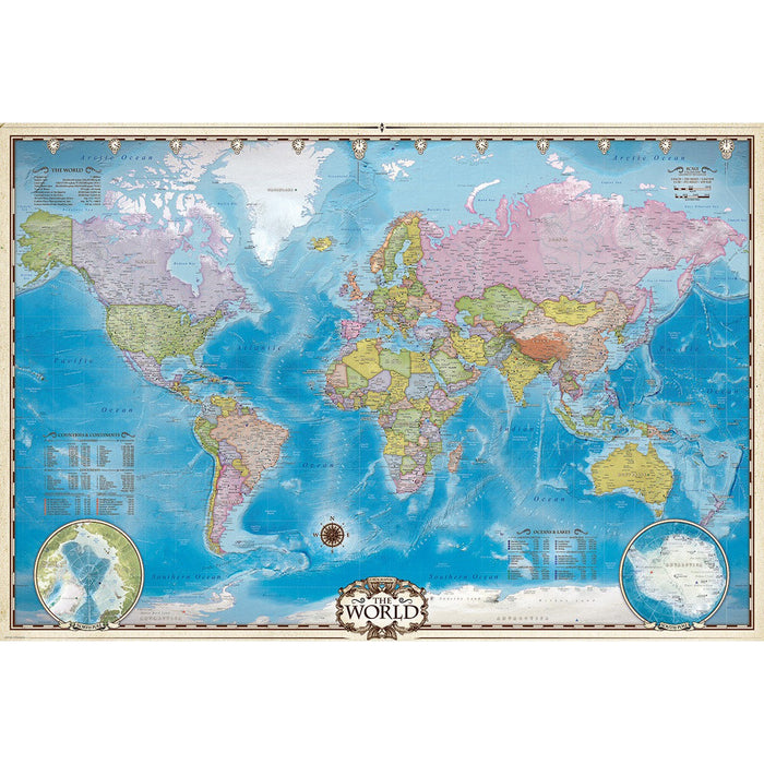 Map of the World 2000 Piece Jigsaw Puzzle Eurographics - for just $29.99! 