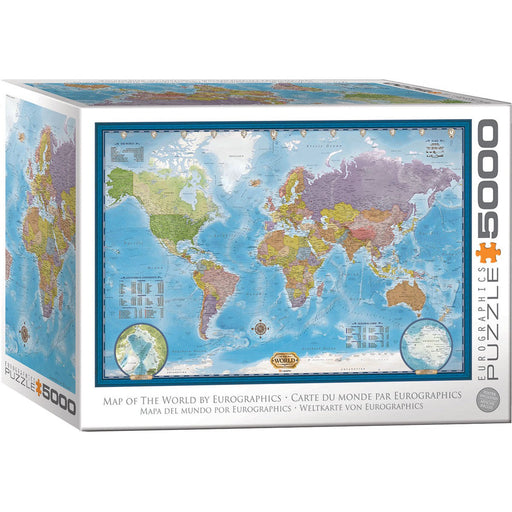 Map of the World 5000 Piece Jigsaw Puzzle Eurographics - for just $69.99! 