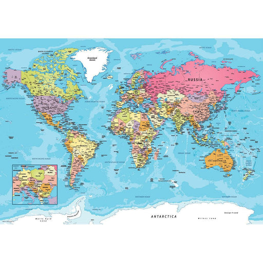 Map of the World 550 Piece Jigsaw Puzzle in Tin Eurographics - for just $23.99! 