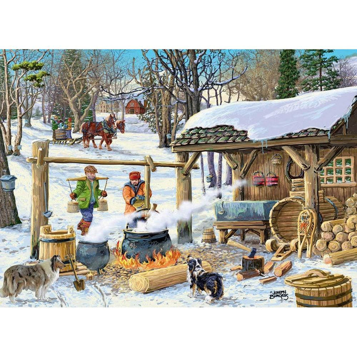Maple Syrup Time 1000 Piece Jigsaw Puzzle VT Christmas - for just $19.99! 