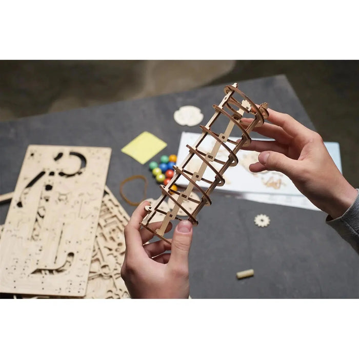 Marble Run Spiral Hoist 3D Wood Model Kit UGEARS - for just $57.99! 