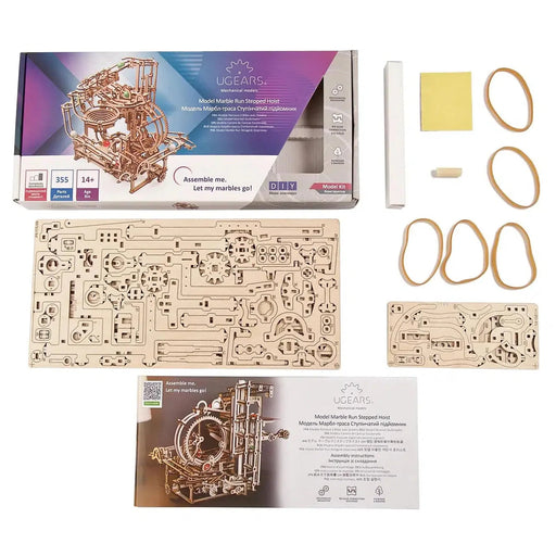 Marble Run Stepped Hoist 3D Wood Model Kit UGEARS - for just $57.99! 