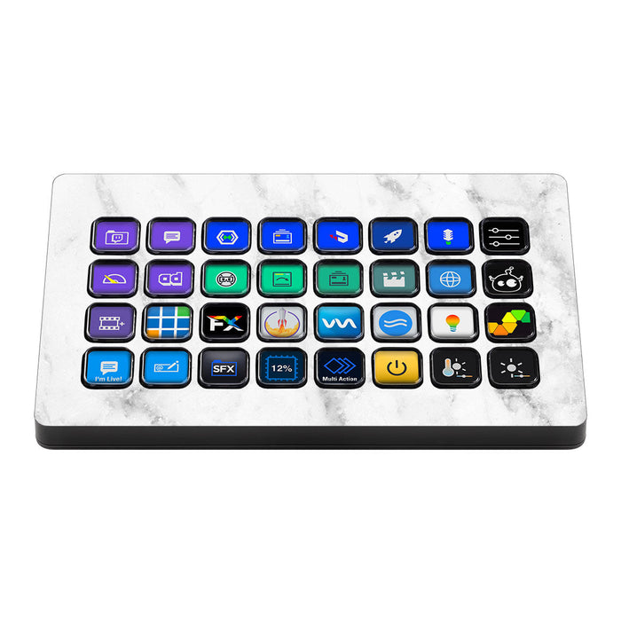 Elgato Stream Deck XL Marble Series Skins - for just $16! 