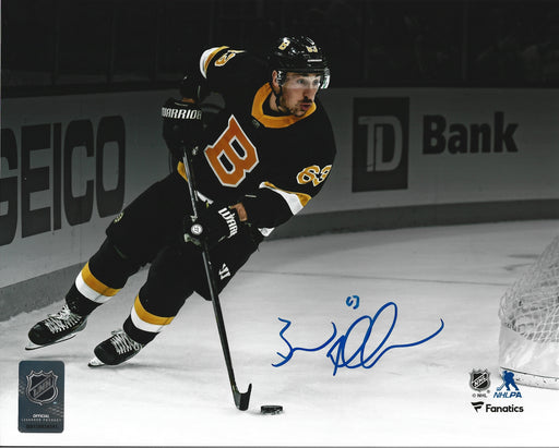Brad Marchand Alternate Jersey Boston Bruins Autographed 11x14 Hockey Blackout Photo (Blue Ink) - for just $119.99! 