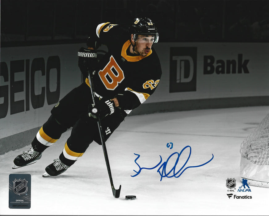 Brad Marchand Alternate Jersey Boston Bruins Autographed 11x14 Hockey Blackout Photo (Blue Ink) - for just $119.99! 