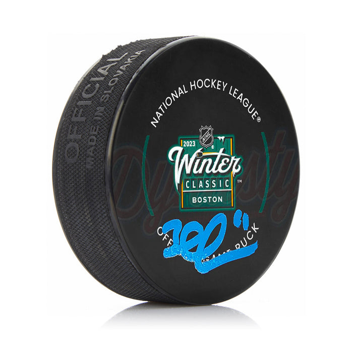 Brad Marchand Boston Bruins Autographed Official 2023 Winter Classic Game Hockey Puck - for just $139.99! 
