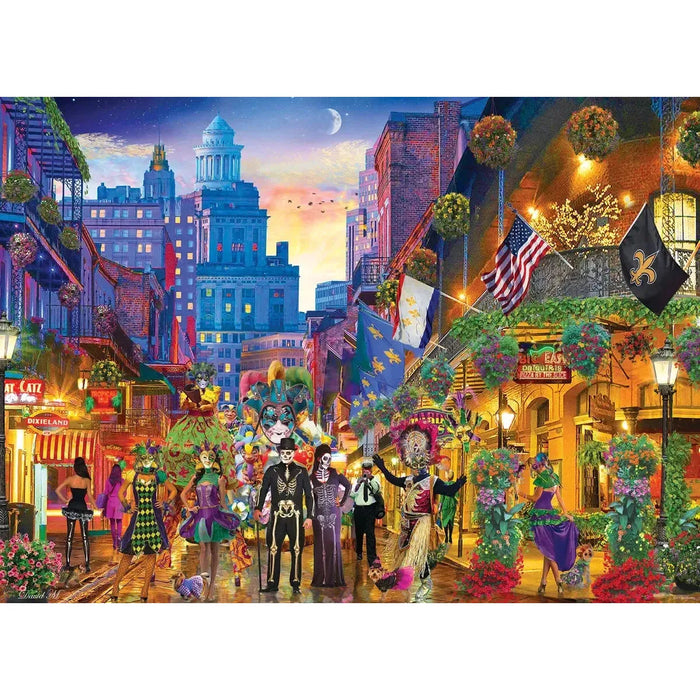Mardi Gras New Orleans 1000 Piece Jigsaw Puzzle Eurographics - for just $21.99! 