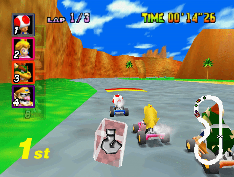 Mario Kart 64: Amped Up N64 Nintendo 64 Video Game Cartridge ROM Hack - for just $33.99! 