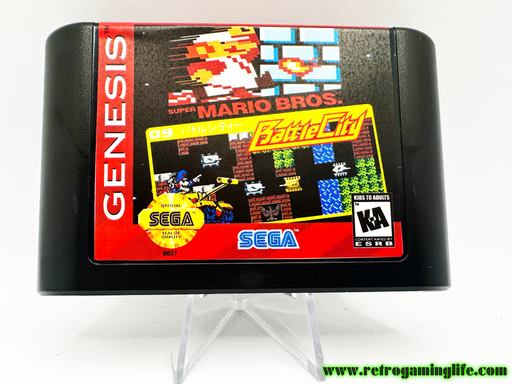 Super Mario Bros & Battle City Sega Genesis Repro Game Cart - for just $19.99! 