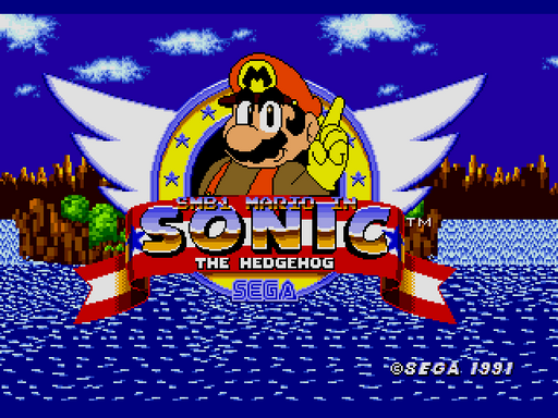 Mario in Sonic the Hedgehog Sega Genesis Repro Game Cart - for just $19.99! 