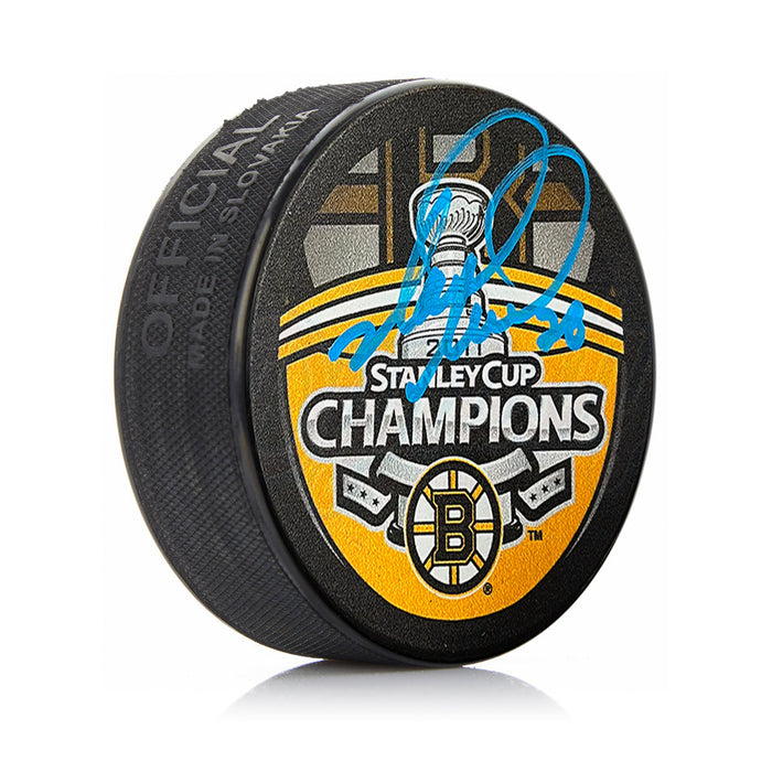 Mark Recchi Boston Bruins 2011 Stanley Cup Champions Autographed Hockey Logo Puck - for just $69.99! 