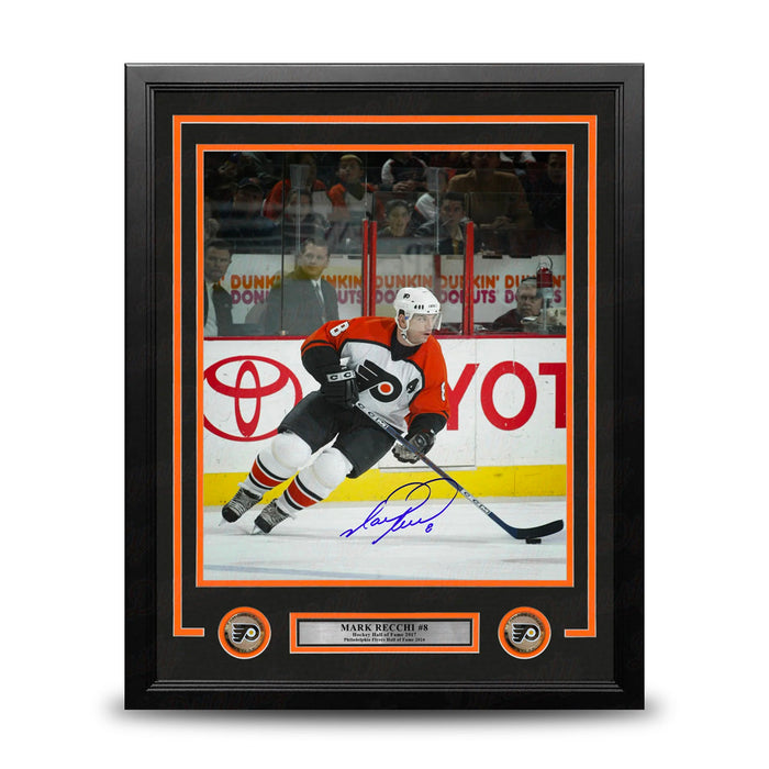 Mark Recchi in Action Philadelphia Flyers Autographed 16" x 20" Framed Hockey Photo - for just $129.99! 