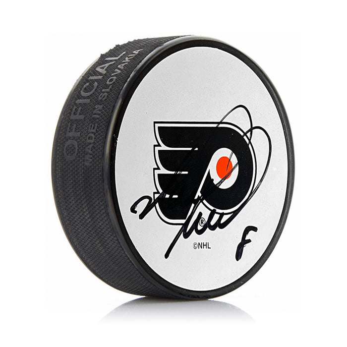 Mark Recchi Philadelphia Flyers Autographed White Hockey Logo Puck - for just $59.99! 