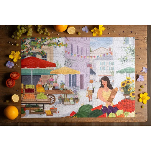 Market Day 1000 Piece Premium Jigsaw Puzzle Trevell - for just $39.99! 