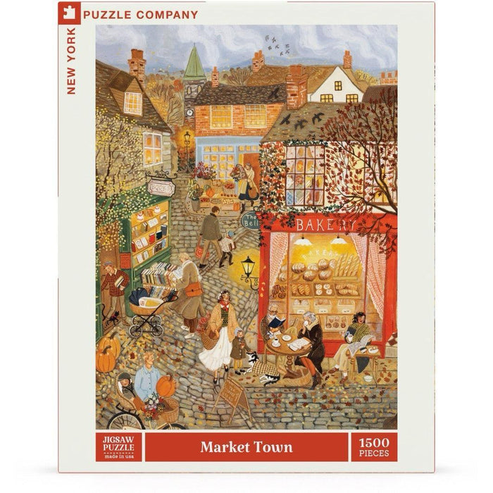 Market Town by Loré Pemberton 1500 Piece Jigsaw Puzzle NYPC - for just $35.99! 