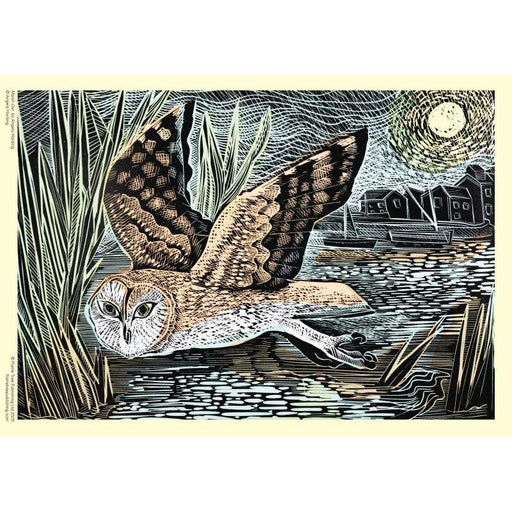 Marsh Owl by Angela Harding 1000 Piece Jigsaw Puzzle Flame Tree - for just $19.99! 