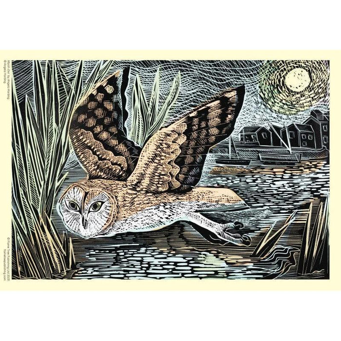 Marsh Owl by Angela Harding 1000 Piece Jigsaw Puzzle Flame Tree - for just $19.99! 