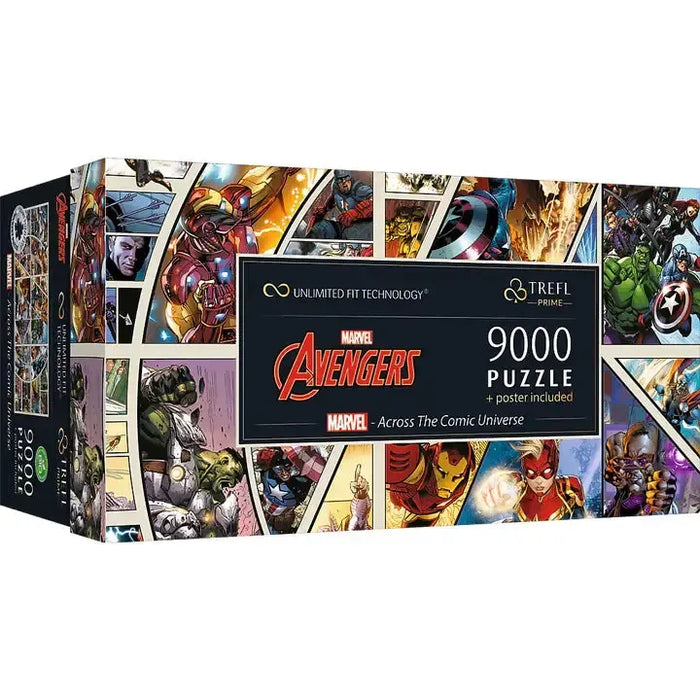 Marvel Avengers Across the Comic Universe 9000 Piece Jigsaw Puzzle Trefl - for just $109.99! 