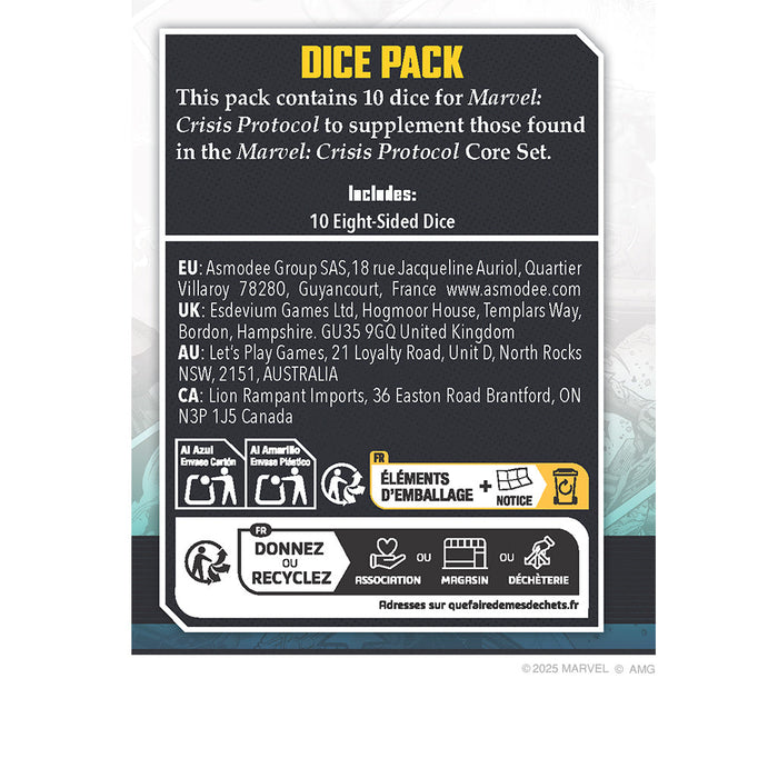 Marvel Crisis Protocol: Dice Pack (2025) - for just $9.99! 