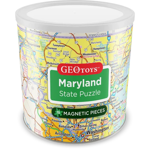 Maryland State 70 Piece Magnetic Jigsaw Puzzle Geotoys - for just $11.99! 
