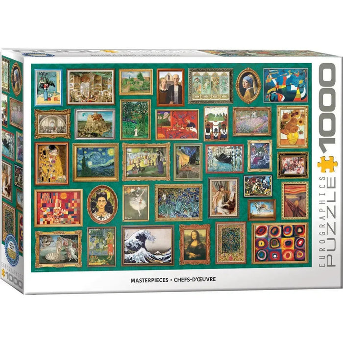 Masterpieces Collage Green 1000 Piece Jigsaw Puzzle Eurographics - for just $19.99! 