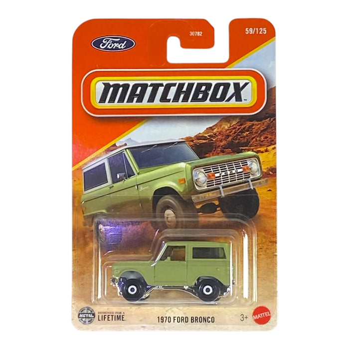 Matchbox 1970 Ford Bronco - 2025 Matchbox Series 59/125 - for just $1.79! 