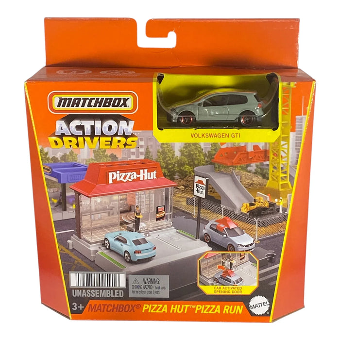 Matchbox Pizza Hut Pizza Run - Action Drivers Vehicle Playset w/ Volkswagen GTI - for just $14.99! 